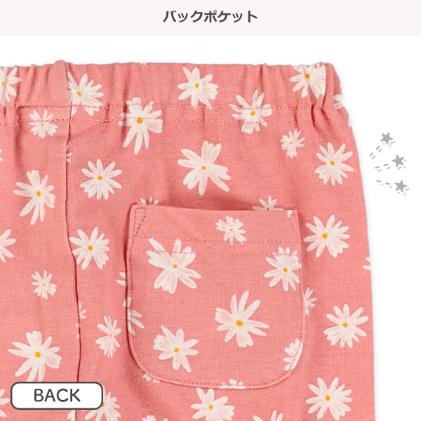 7分丈レトロ花柄レギンス