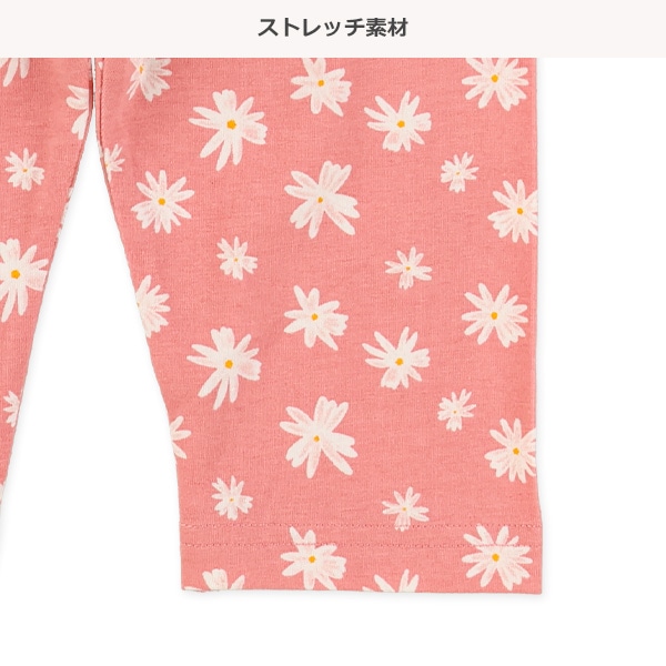 7分丈レトロ花柄レギンス