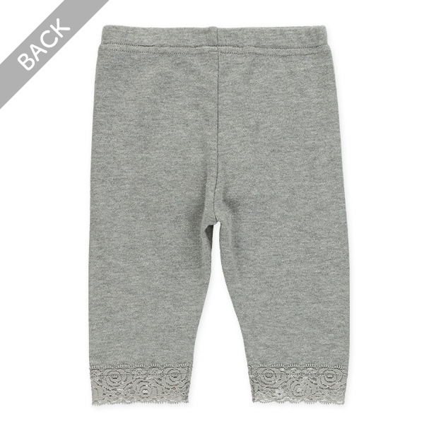 7分丈裾レースレギンス