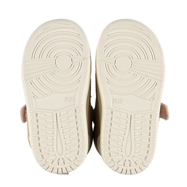 キルティング切り替えベビーシューズ