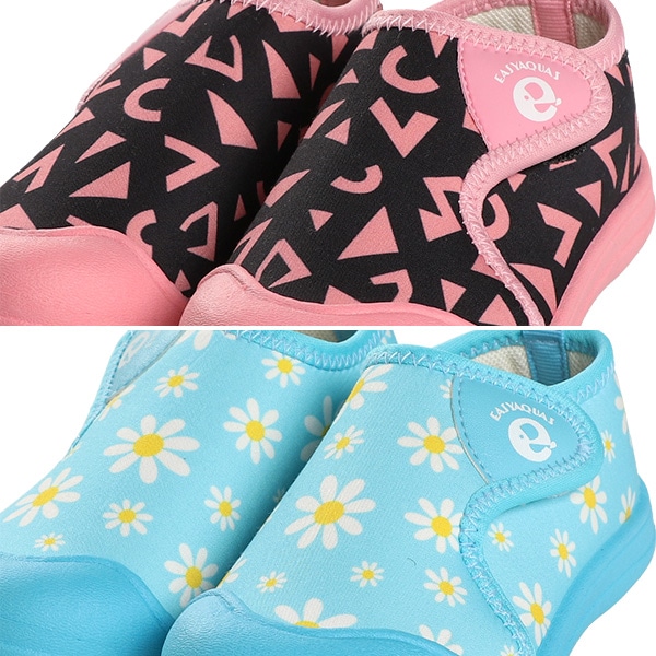 1ベルトベビーシューズ（幾何学・花）