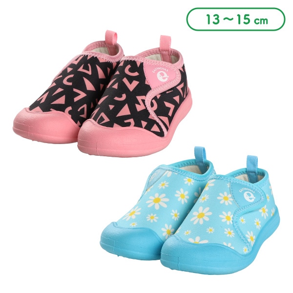 1ベルトベビーシューズ（幾何学・花）