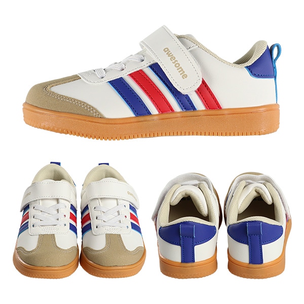 4本ラインスニーカー