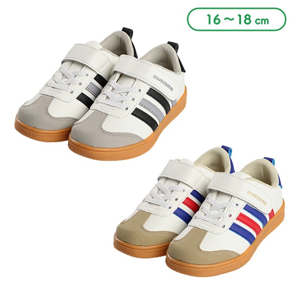 4本ラインスニーカー