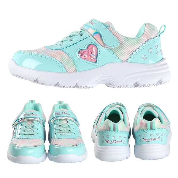 キッズシューズ（ハート・スパンコール）