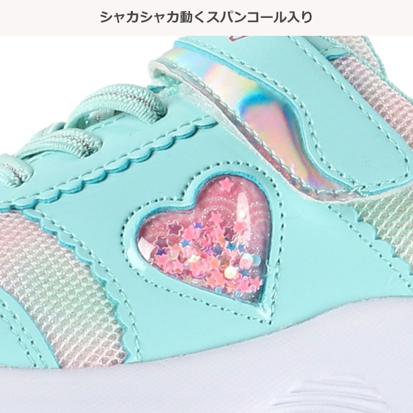 キッズシューズ（ハート・スパンコール）