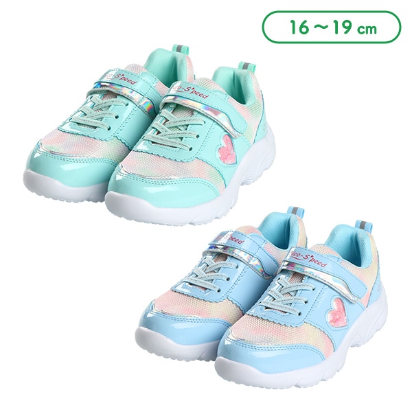 キッズシューズ（ハート・スパンコール）