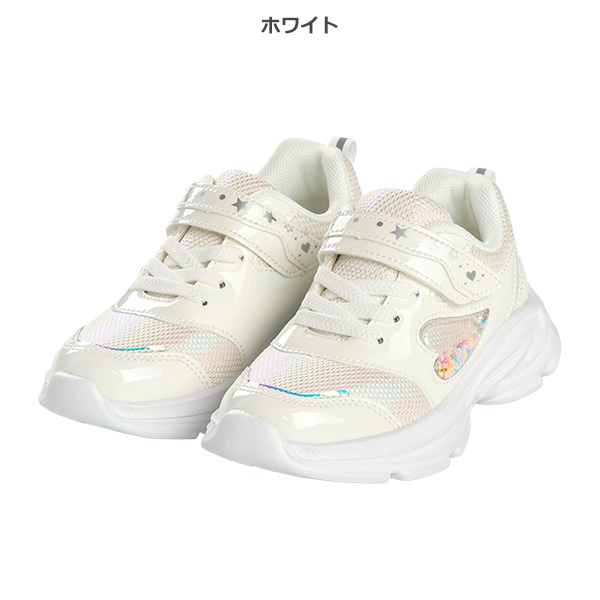 サイドビーズ入りキッズシューズ