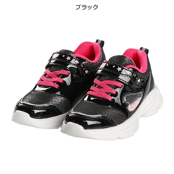 サイドビーズ入りキッズシューズ