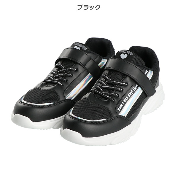 合皮シューズ（キラキラロゴライン）