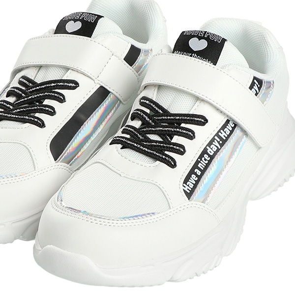 合皮シューズ（キラキラロゴライン）