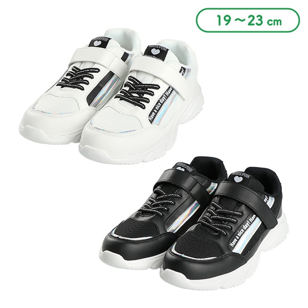 合皮シューズ（キラキラロゴライン）