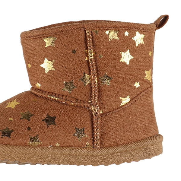 ムートン星箔プリントブーツ