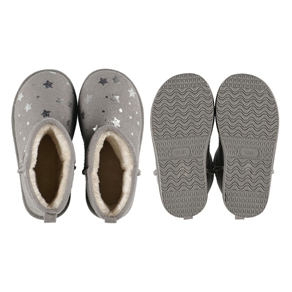 ムートン星箔プリントブーツ