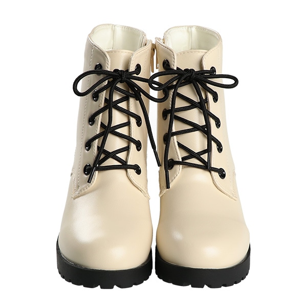 シューレースブーツ（アイボリー）
