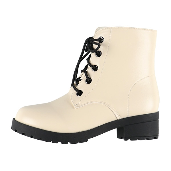 シューレースブーツ（アイボリー）
