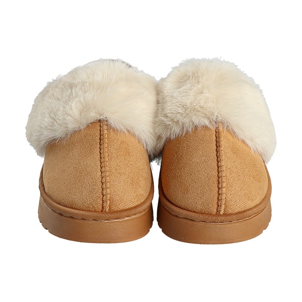 厚底ムートンサンダル