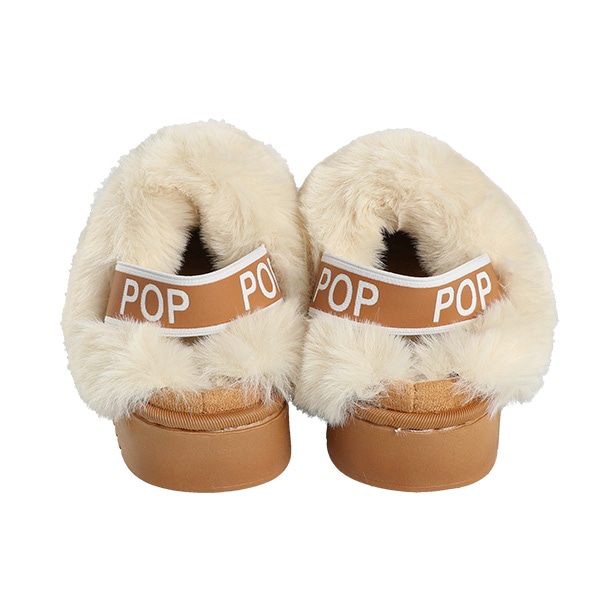 厚底ムートンサンダル