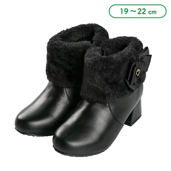 ファーリボンチャームブーツ