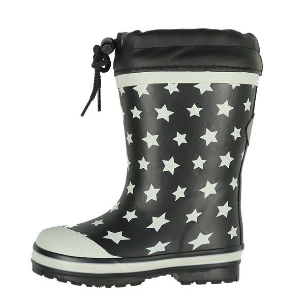 フード付き防寒ラバーブーツ（星・花）