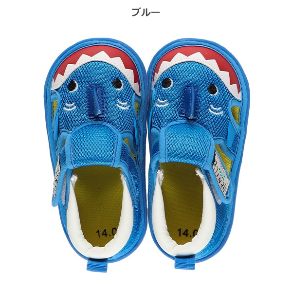 笛付きべビーサンダル（サメ・ペンギン）