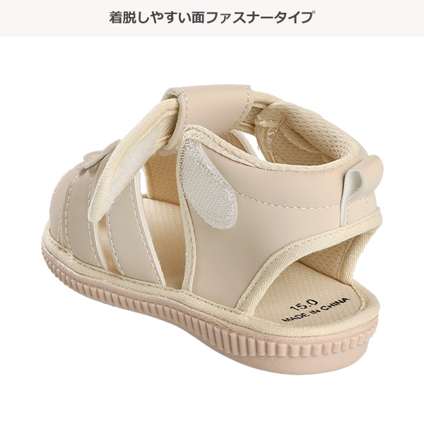 ベビーサンダル（花モチーフ）