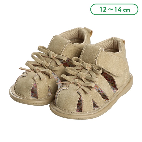 ベビーサンダル（3段リボン）