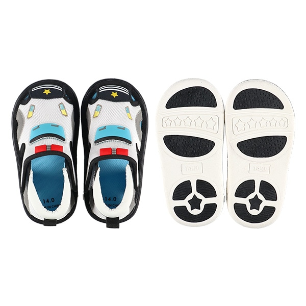 笛入りベビーサンダル（なりきりくるま）