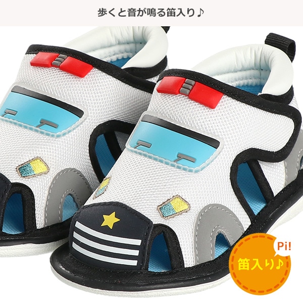 笛入りベビーサンダル（なりきりくるま）