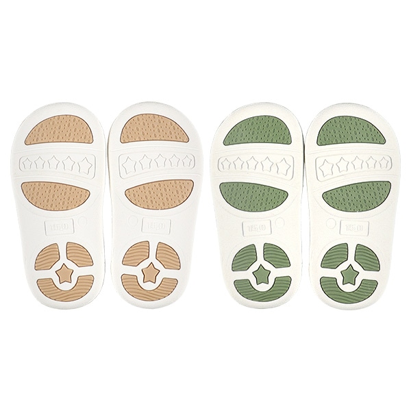 ベビーサンダル（恐竜刺繍）