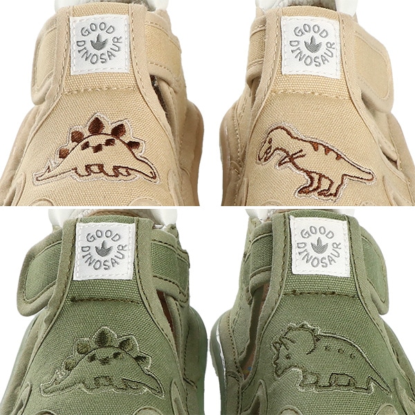 ベビーサンダル（恐竜刺繍）