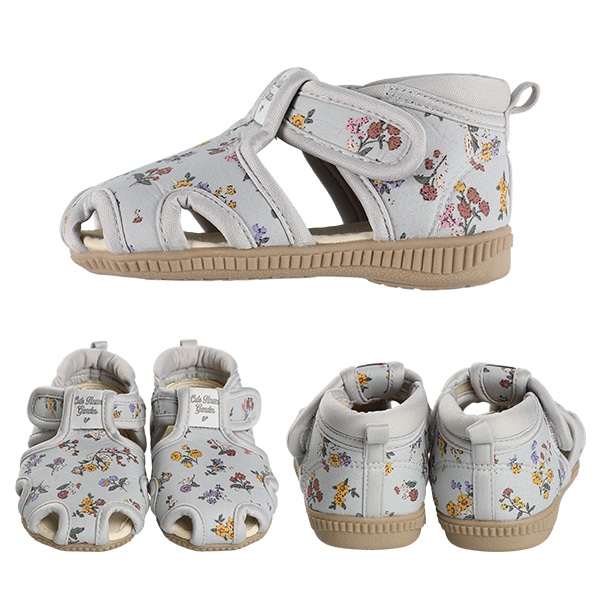 笛入りベビーサンダル（花柄）