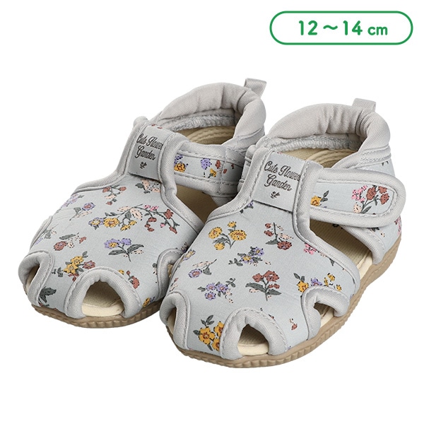 笛入りベビーサンダル（花柄）