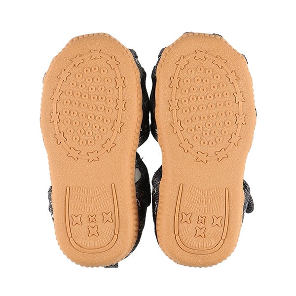 ベビーサンダル（恐竜総柄）