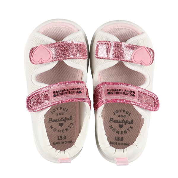 ベビーサンダル（ラメ合皮）