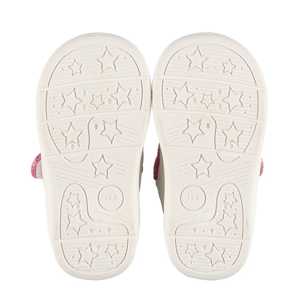 ベビーサンダル（ラメ合皮）