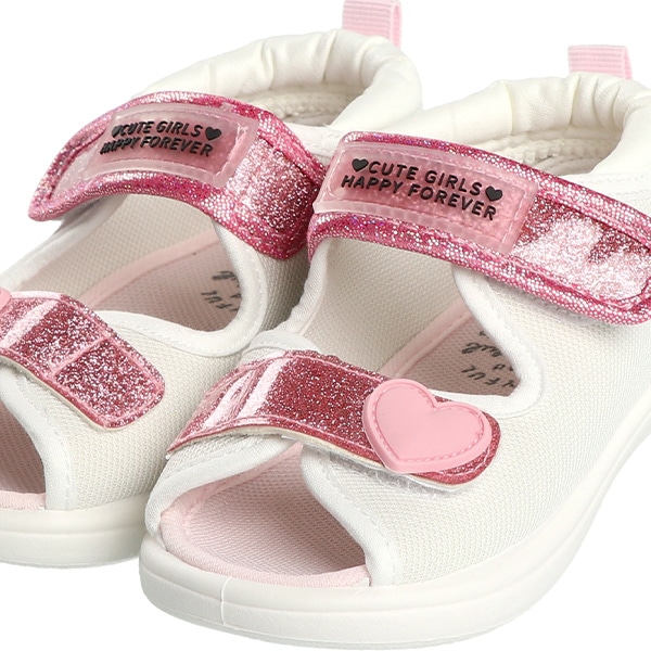 ベビーサンダル（ラメ合皮）