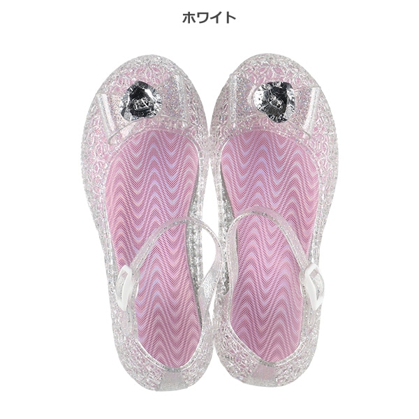 光るジュエルサンダル