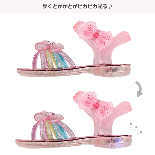 光るサンダル（リボン）