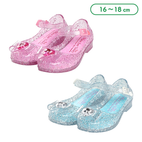 キッズサンダル（リボン付きジュエリー）