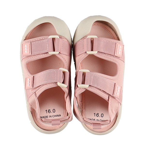キッズダブルベルトサンダル（ピンク）