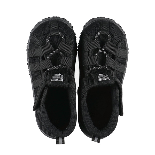 キッズメッシュサンダル（ブラック無地）