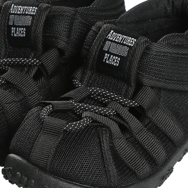 キッズメッシュサンダル（ブラック無地）
