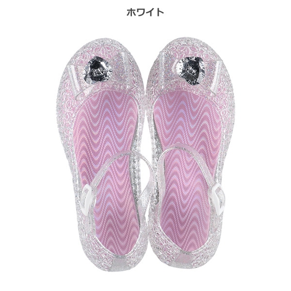 光るジュエルサンダル