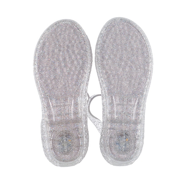 光るジュエルサンダル