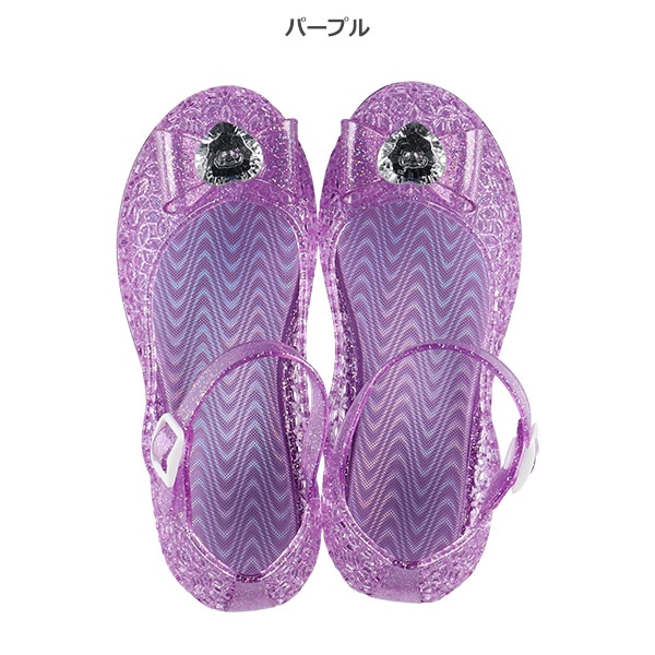 光るジュエルサンダル
