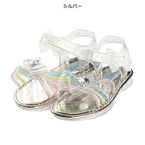 光るサンダル（リボン）