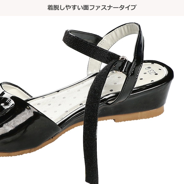 合皮リボンサンダル