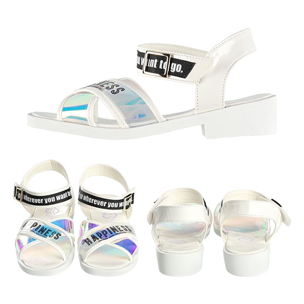 クロスクリアサンダル