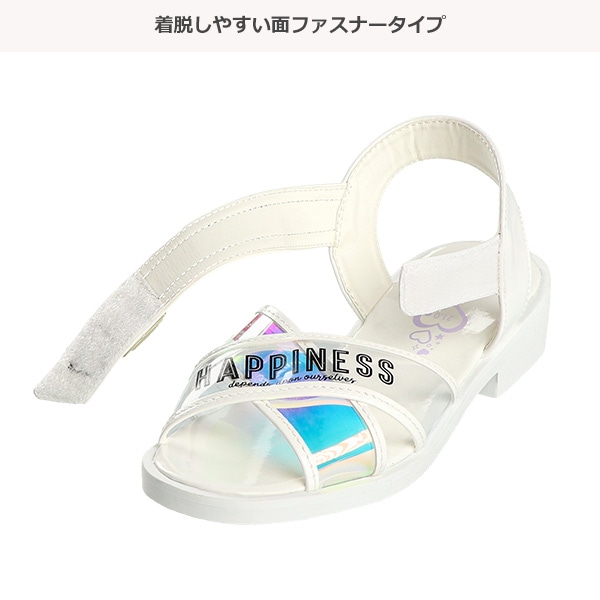 クロスクリアサンダル